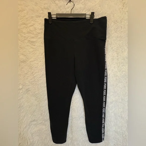 PINK Victoria's Secret High Rise Leggings | Logo Side Stripe | Athletic | XL - Picture 17 of 17